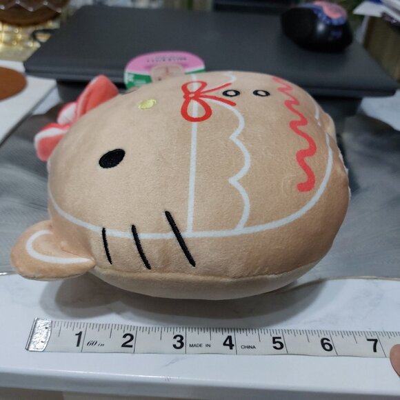Squishmallows Hello Kitty Gingerbread Squish Soft Squeezable Cutie - Picture 2 of 6